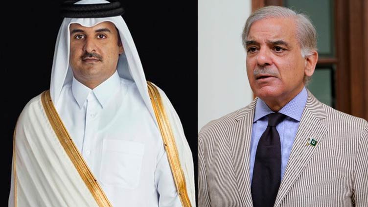 pm-shehbaz-sharif-qatar-amir-al-thani-resolve-to-enhance-bilateral-economic-activities