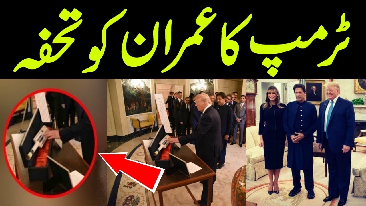 president-trump-gifts-cricket-bat-to-pm-imran
