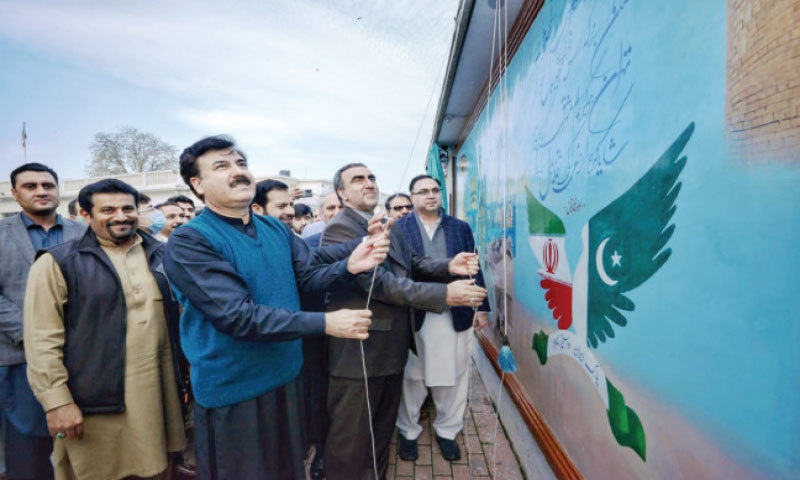 pakistan-iran-friendship-wall-inaugurated