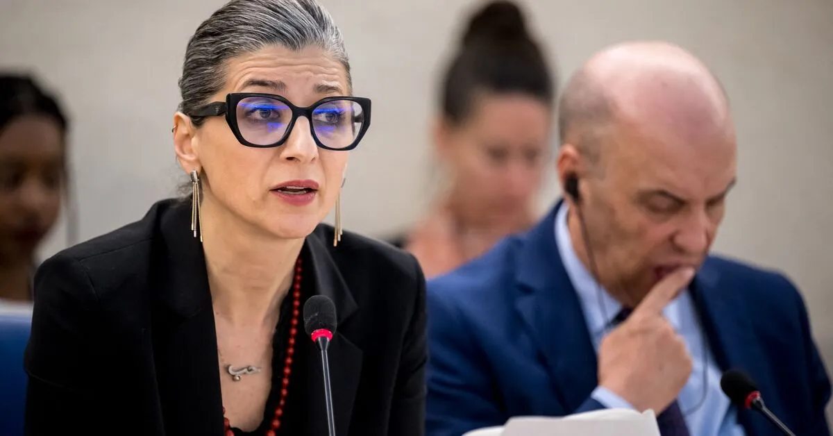 A US court has temporarily suspended sanctions imposed on a UN expert on Palestinian affairs.