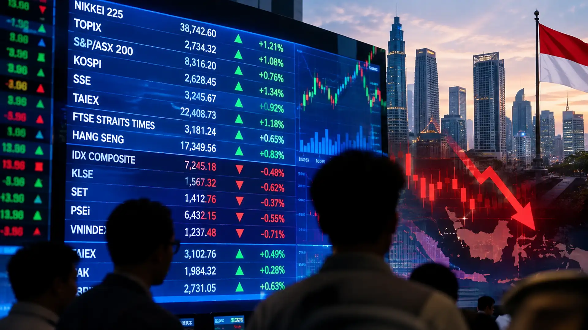 Asian Stocks Rise After Tech Sell-Off, Indonesia Market Hit