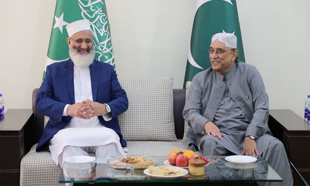 asif-zardari-meets-sirajul-haq-seeks-supports-for-no-confidence-motion