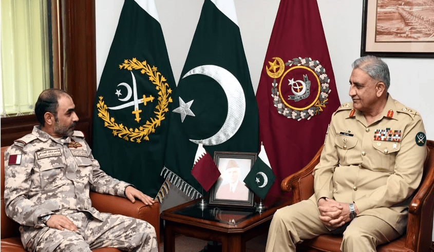 coas-qamar-bajwa-qatar-emiri-air-force-commander-discuss-regional-security-situation