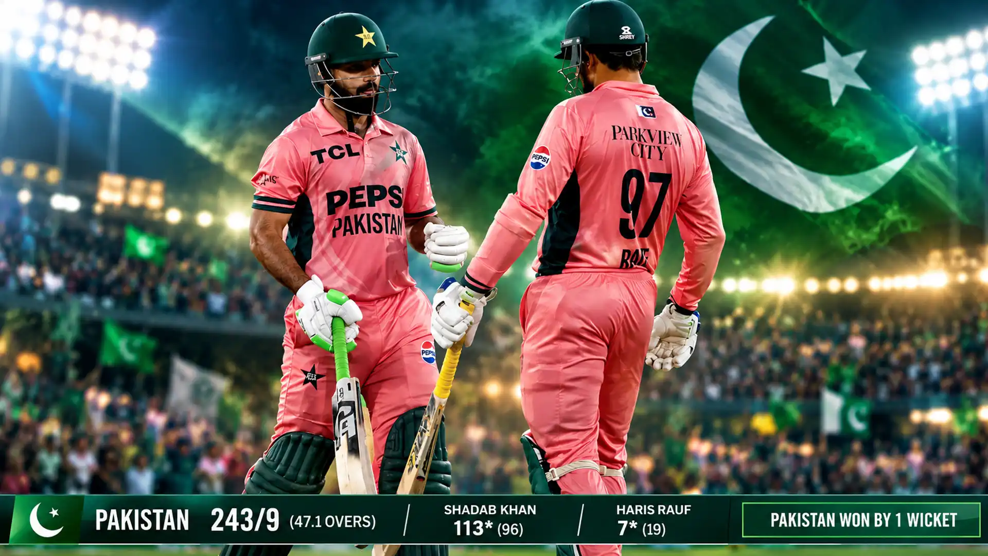 Haris Rauf and Shadab Lead Pakistan to Dramatic Win