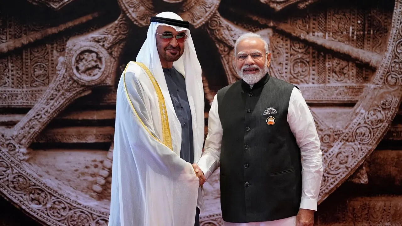 India and United Arab Emirates ink agreements on defence and petroleum cooperation.