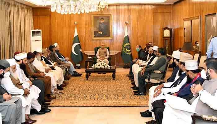 proscribed-tlp-s-march-president-arif-alvi-seeks-ulema-s-help-to-end-protests
