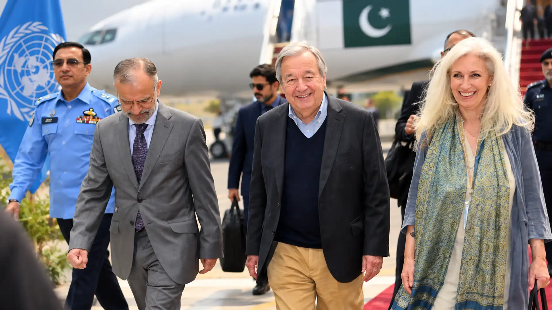 UN Chief Guterres Arrives in Pakistan for Three-Day Visit