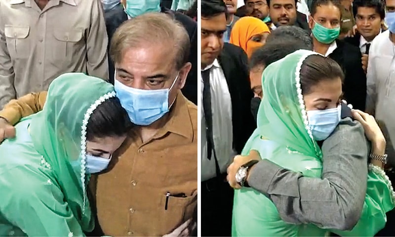 maryam-nawaz-meets-shehbaz-sharif-in-court-apprises-him-of-pdm-decisions
