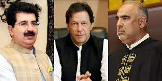 senate-chairman-sadiq-sanjrani-speaker-asad-qaisar-call-on-pm-imran-khan